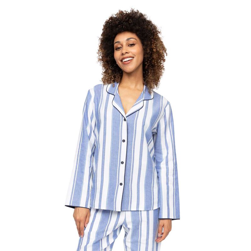 Cyberjammies Blue Stripe Long Sleeve Pyjama Top image number 0